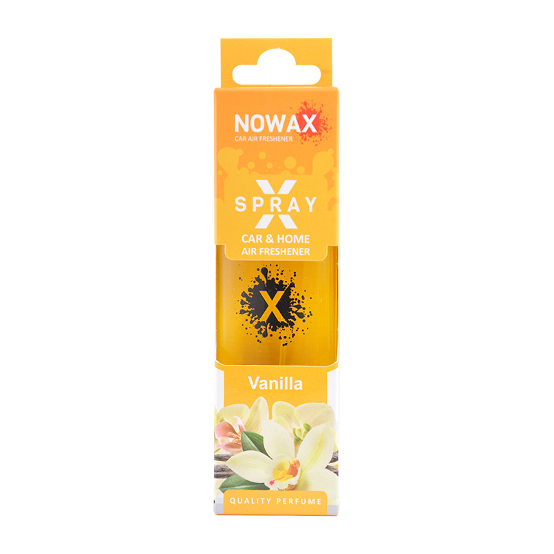 Ароматизатор у машину павучка для авто Vanilla 50 мл з розпилювачем NOWAX X Spray (NX07591)