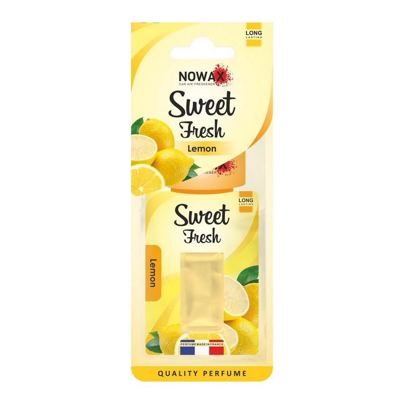 Ароматизатор у машину-покривало для авто мембранний 5 мл Nowax Sweet Fresh Lemon (NX07721)