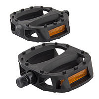 Велосипедні педалі GREY'S із поліпропілену, чорні, 1 пара