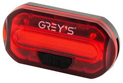 Ліхтарик на велосипед Grey's 15хLEDs задній 2XCR2032 вологовідштовхувальний корпус. Велосипедний ліхтар, вело фара
