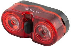 Ліхтарик на велосипед Grey's 2хLEDs 1W вологовідштовхувальний корпус 3 режими кріплення. Велосипедний ліхтар, вело