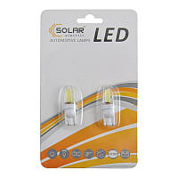 Автолампи світлодіодні Solar LED 12-24 V T10 W21x95d COB 1,5 W 70 lm white 2 шт (LC346_b2)