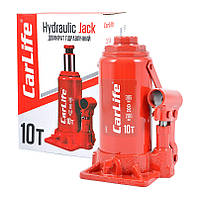Домкрат пляшковий 10 т 200-385 мм гідравлічний CARLIFE (BJ410)