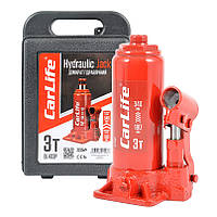 Домкрат пляшковий 3 т 180-340 мм гідравлічний у кейсі CARLIFE (BJ403P) ORG