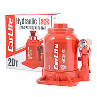 Домкрат пляшковий гідравлічний 20 т 185-345 мм CARLIFE (BJ420S)