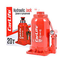 Домкрат гідравлічний пляшковий 20 т 235-440 мм CARLIFE (BJ420)