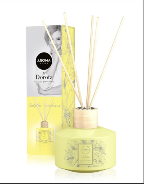 Ароматичні палички Aroma Home + Dorota Basil and Verbena / Bazylia i werbena100 мл (83141) Ароматизатор