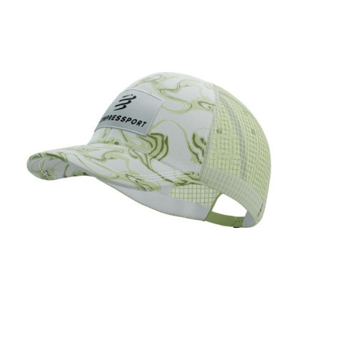 Сітчаста кепка із вигнутим козирком  Compressport Trucker 6P Cap 2025, Green Camo