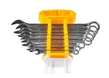 Набір гайкових ключів, ріжково-накидні ключі 8 шт. із хромо-ванадієвої сталі, комплект ключів гайкових lkp Лучшая цена