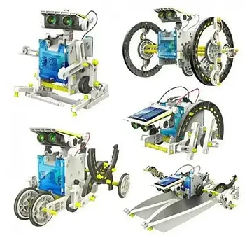 Конструктор робот на сонячних батареях Solar Robot 14 в 1 Лучшая цена