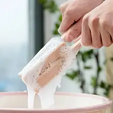 Складана очисна губка зі швидким вичавленням води WASHER AND534, щітка для чищення будь-якої поверхні з ручкою. YU227, фото 3