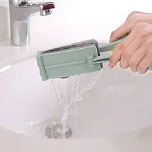 Складана очисна губка зі швидким вичавленням води WASHER AND534, щітка для чищення будь-якої поверхні з ручкою. YU227, фото 6