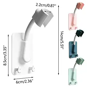 Тримач для душу, що обертається на присоску Shower holder AND-129 YU227, фото 4