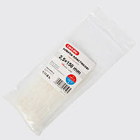 2,5 x 150 Білі Хомути пластикові CarLife AVK