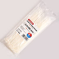 2,5 x 200 Білі Хомути пластикові CarLife AVK