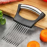 Кухонний тримач із неіржавкої сталі для різання продуктів. SV227, фото 4