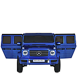 Дитячий електромобіль Mercedes з музикою та пультом дистанційного керування M 5028EBLR-4 Синій, фото 4