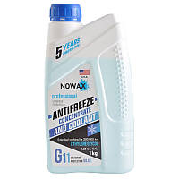 Антифриз для автомобіля концентрат синього кольору 1 кг G11 -40 NOWAX (NX01011) AVK