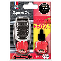 Ароматизатор Aroma Car Supreme DUO Slim 8 мл Strawberry Полуниця AVK
