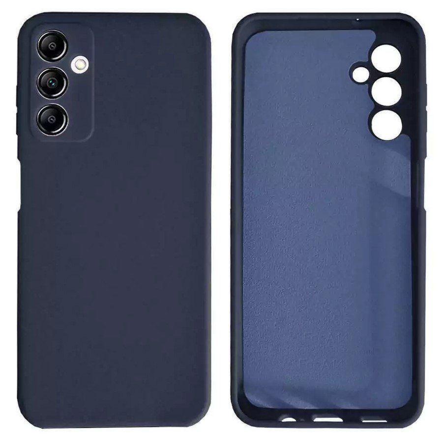 Чохол Silicone case Camera Protective для Samsung M52 (08) темно-синій Dark Blue