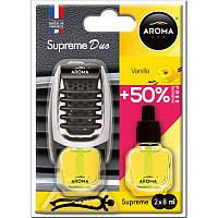 Ароматизатор у машину-покривало для авто Aroma Car Supereme DUO Slim 8ml Vanilla AVK