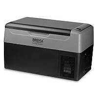 Портативний холодильник 22 л BREVIA автохолодильник компресорний пластиковий 12/24 В 220В Чорний (22120) AVK