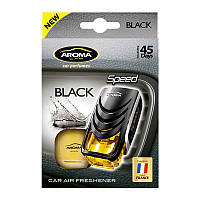 Ароматизатор у машину-пахучка для авто на дефлектор Aroma Car Speed Black 45 днів 8 мл рідина AVK