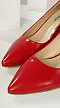 Червоні туфлі матові човники 35, фото 4