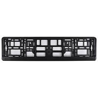 Рамка номерного знака CarLife чорний пластик без написів (NH100) AVK