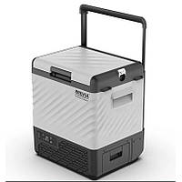 Компресорний холодильник 22 л BREVIA автохолодильник на коліщатках з автономною роботою 12/24 В 220 В пластиковий