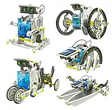 Конструктор робот на сонячних батареях Solar Robot 14 в 1 YU227