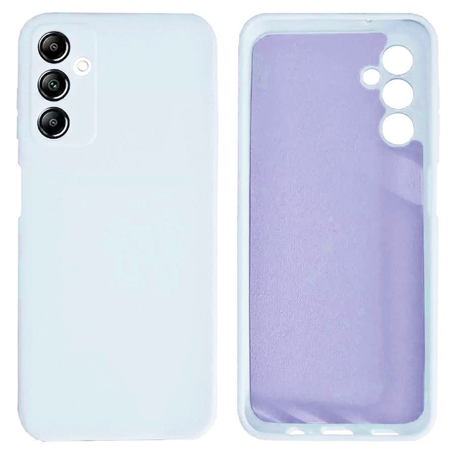 Чохол Silicone case Camera Protective для Samsung A55 (11) блакитний Lilac Cream