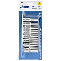 Набір головок Molder головки 1/2", 72T, CR-V 8 шт (MT68008) AVK