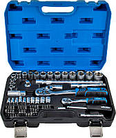 Набір інструментів для авто та дому професійний у кейсі MOLDER 72 предмети 1/2 і 1/4 (MT60072) AVK