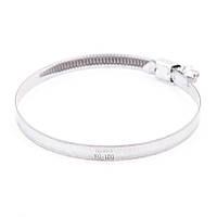 Хомут Norma оцинкований 80-100. Черв'ячний затискач зі сталі AVK