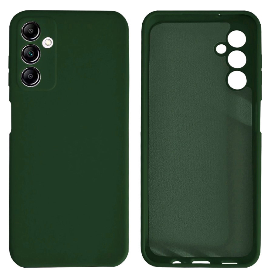 Чохол Silicone case Camera Protective для Samsung A55 (22) темно-зелений Forest Green