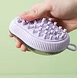 Універсальна мочалка з ємністю для мийного BATH BRUSH LY-319, щітка для миття тіла та голови з дозатором esa SV227, фото 7