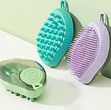 Універсальна мочалка з ємністю для мийного BATH BRUSH LY-319, щітка для миття тіла та голови з дозатором esa SV227, фото 8