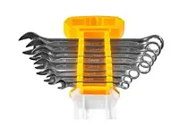 Набір гайкових ключів, ріжково-накидні ключі 8 шт. із хромо-ванадієвої сталі, комплект ключів гайкових lkp GS227