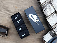 Подарунковий набір зимових шкарпеток NIKE, 4 пари, чорні, розмір 41-44