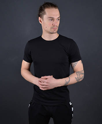 Чоловіча футболка чорна Туреччина 56153 2XL ID 4271894, фото 1