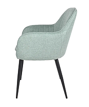 Cтілець Emily чорний каркас/ тканина ментол TM Intarsio, фото 2