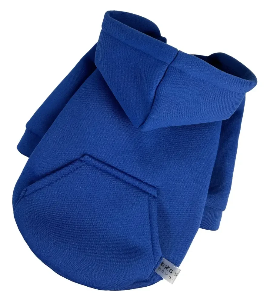 Толстовка 32 см (об'єм до 60см) Кишеня синя розмір 5 для собак S, фото 1