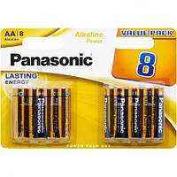 Від 8 шт. Батарейка Panasonic AA LR6 по 8шт/бл  купити дешево оптом в інтернет-магазині