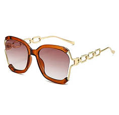 Вінтажні сонцезахисні окуляри Brown sun glasses 6115