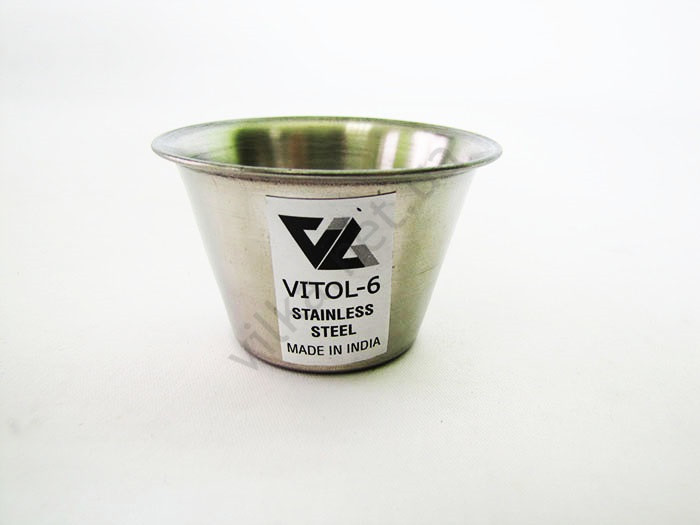 Чарка нержавіюча коньячна в = 6,5, про= 4,5 см 24 гр