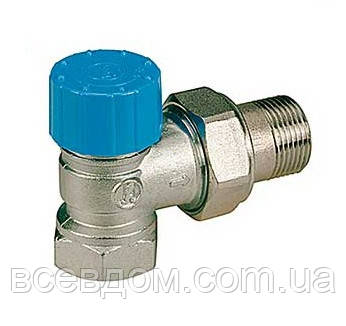 Угловой термостатический клапан с резьб. подсоединением термоголовки Giacomini R401HX004 3/4" - фото 1 - id-p438689099