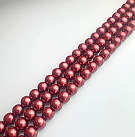Намистини на нитці, Майорка червоний, 10 мм