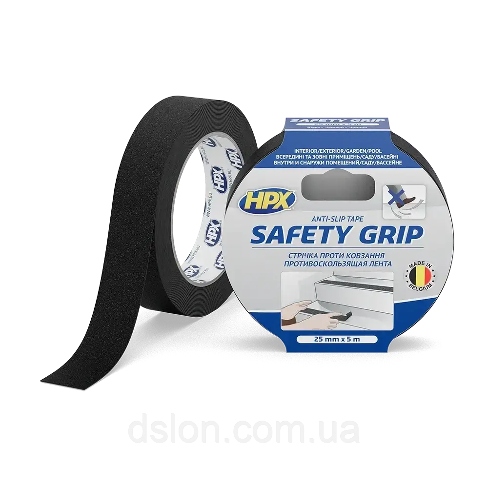 SB2505 Стрічка безпеки проти ковзання SAFETY GRIP 25мм*5м чорна