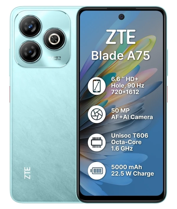 ZTE Blade A75 4/128GB Green UA UCRF, фото 1